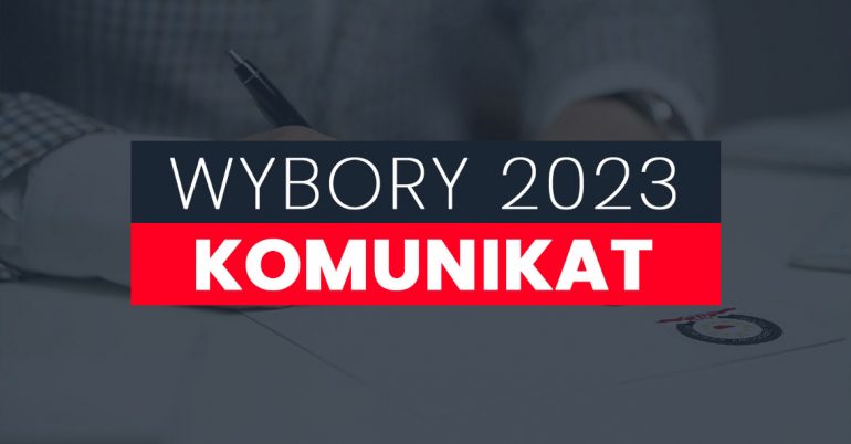 Komunikat Komisji Wyborczej: Harmonogram wyborczy 2023